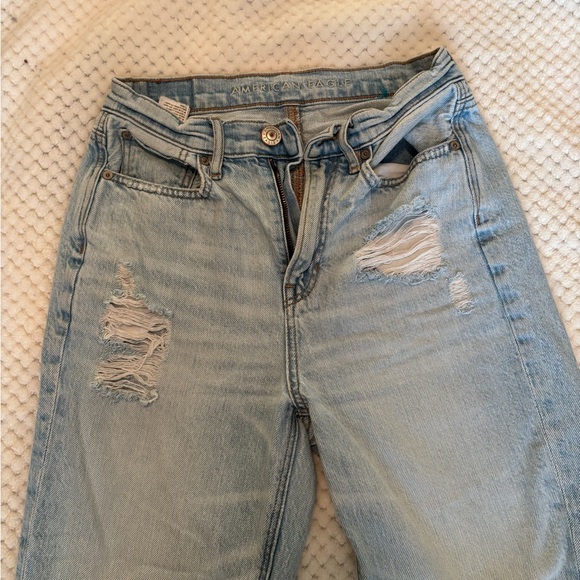 American Eagle High Rise Light Blue Jeans - Picture 1 of 5
